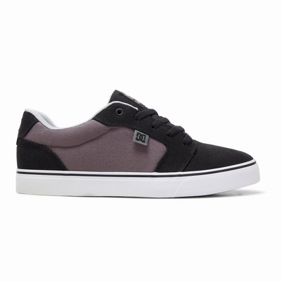 DC Anvil Canvas Men's Black/Grey Sneakers Australia Online FWB-057